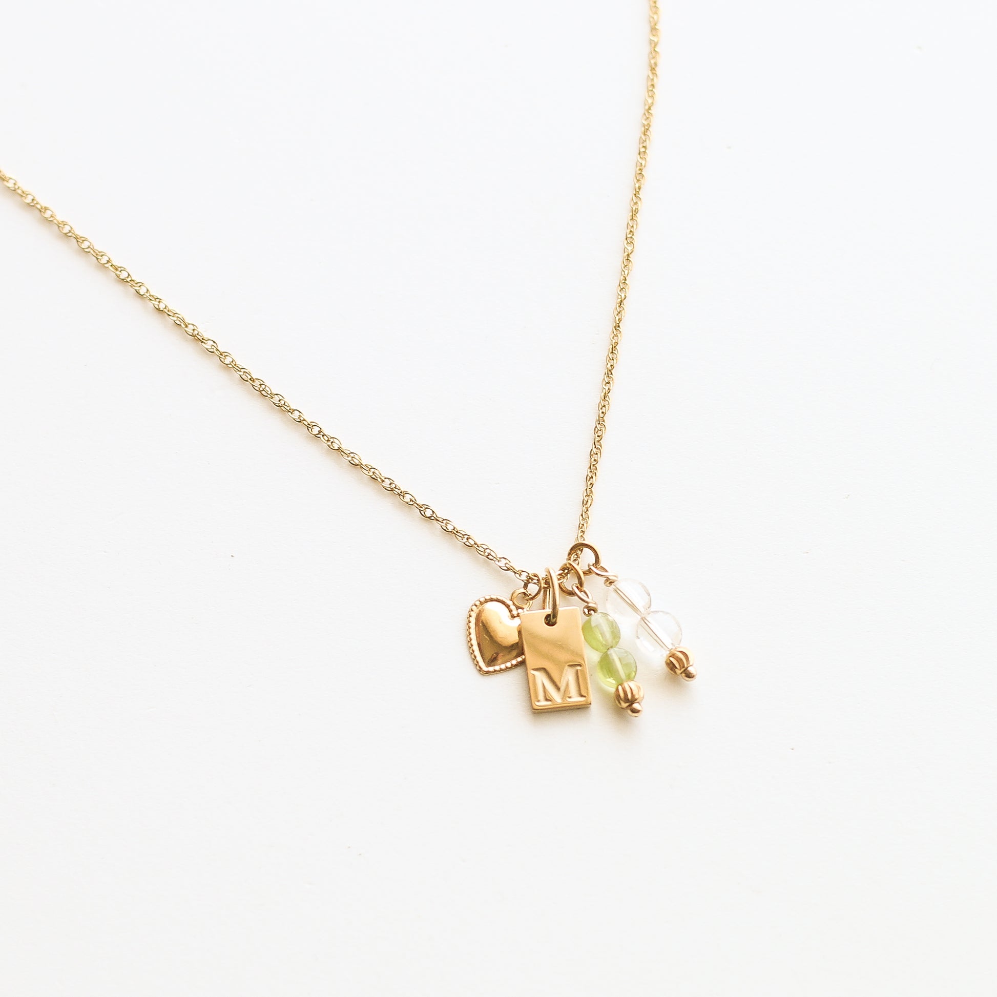 Pendentif charm’s Plaque lettre - Mahny Jewelry