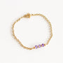 Bracelet chaîne Améthyste - Mahny Jewelry