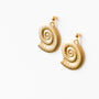 boucle oreille ammonite coquillage doré cadeau