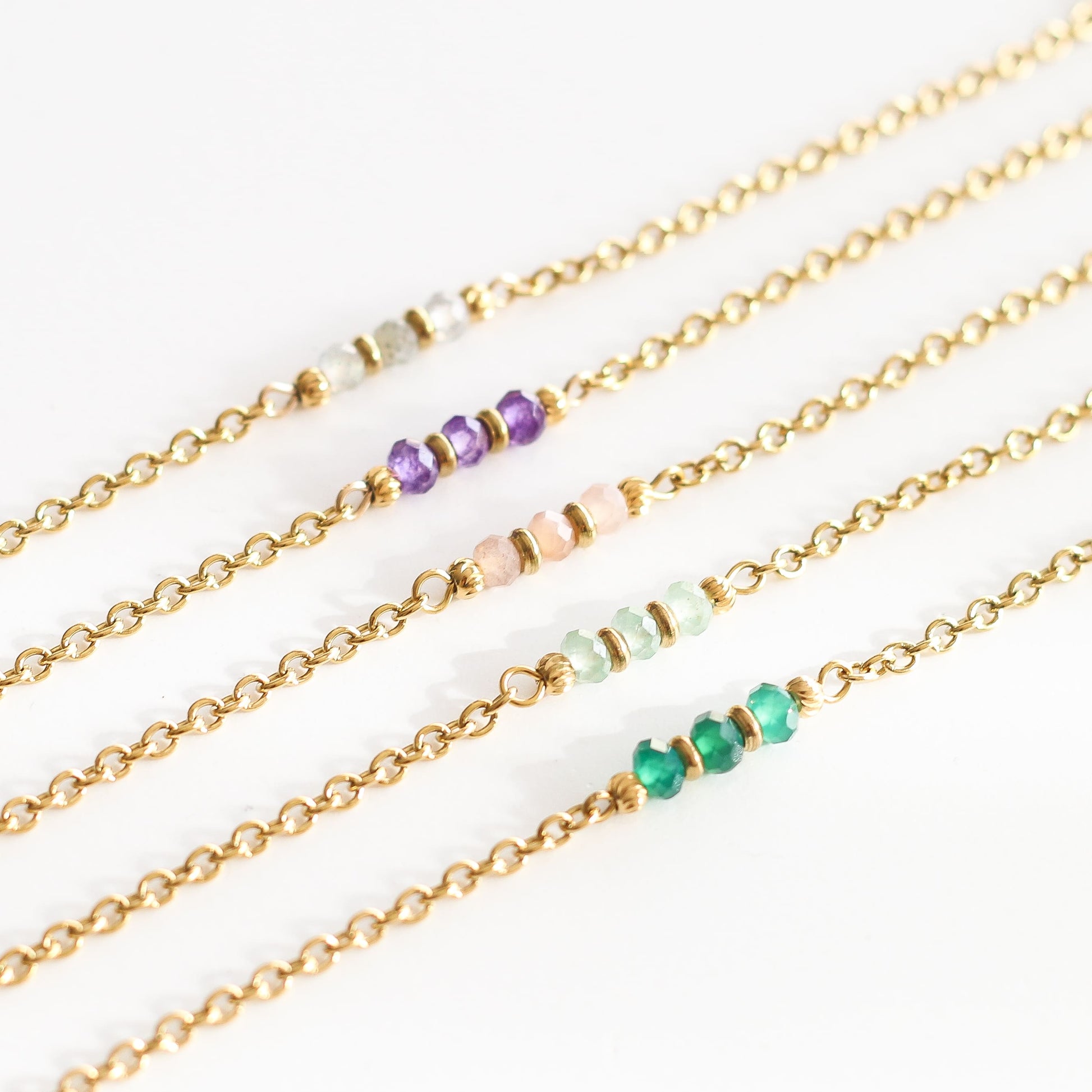 Bracelet chaîne Améthyste - Mahny Jewelry