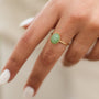 Bague Ovale Aventurine - Mahny Jewelry