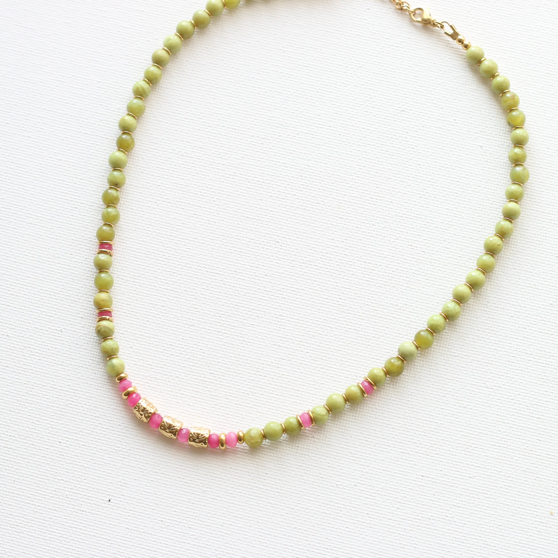 Collier Opale Olive