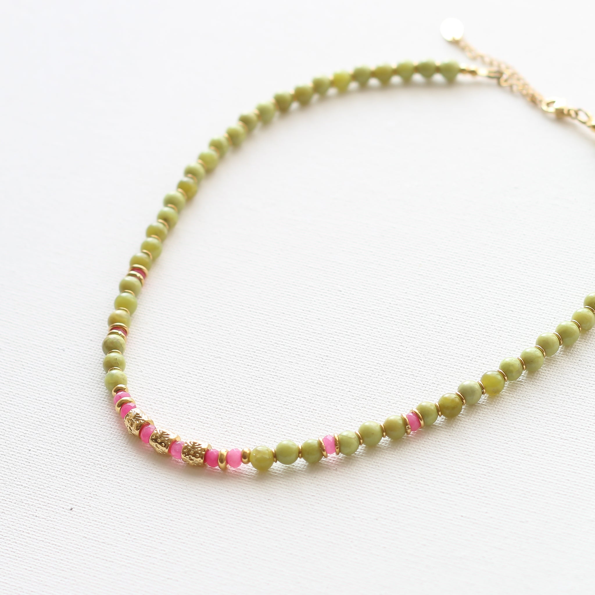 Collier Opale Olive