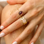 Bague ovale Améthyste - Mahny Jewelry