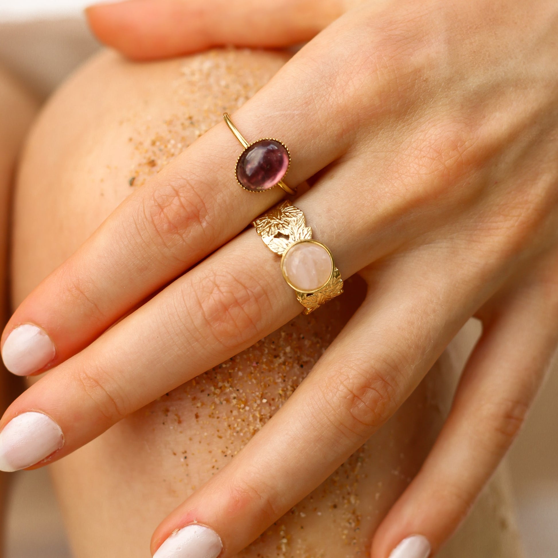 Bague ovale Améthyste - Mahny Jewelry