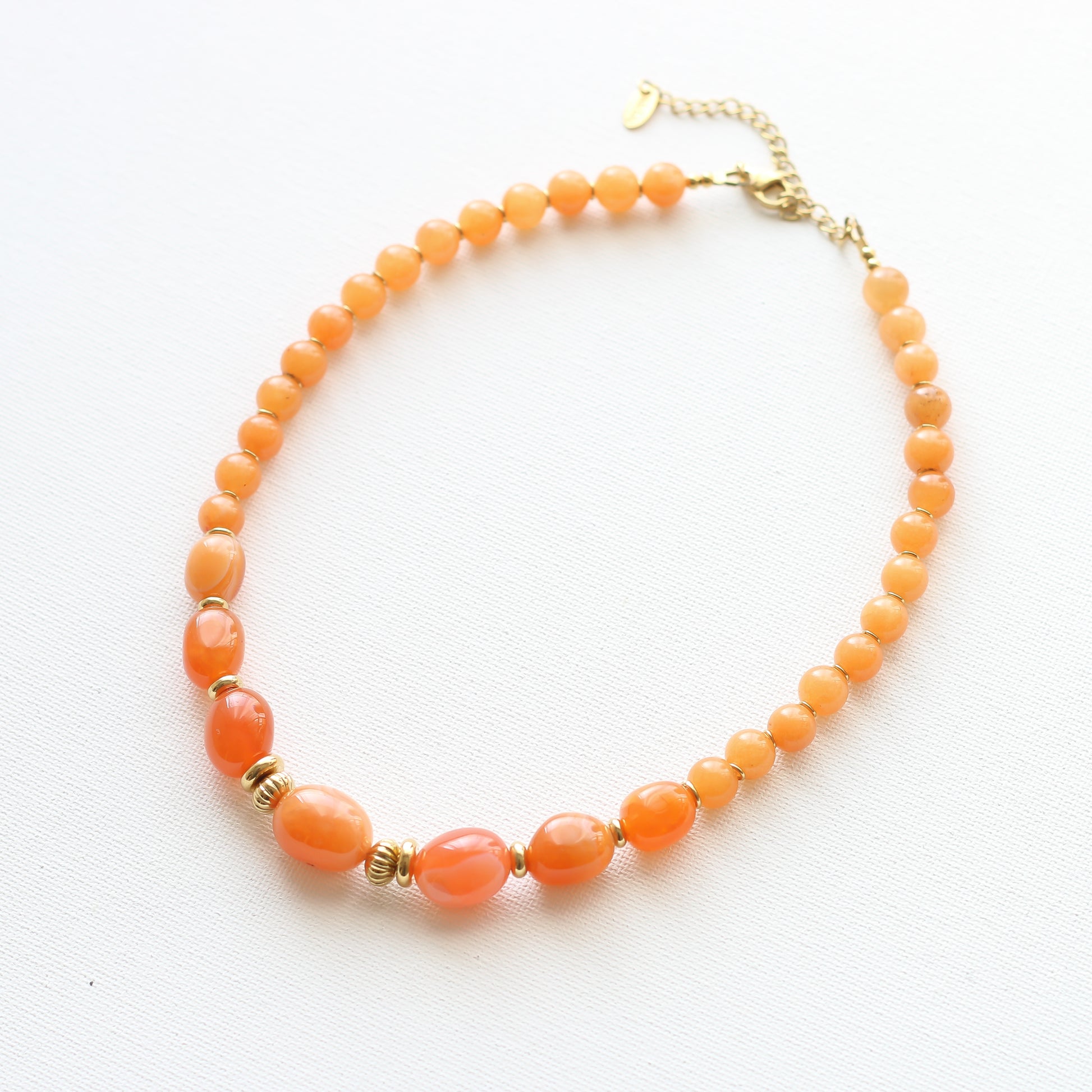 Collier Cornaline orange