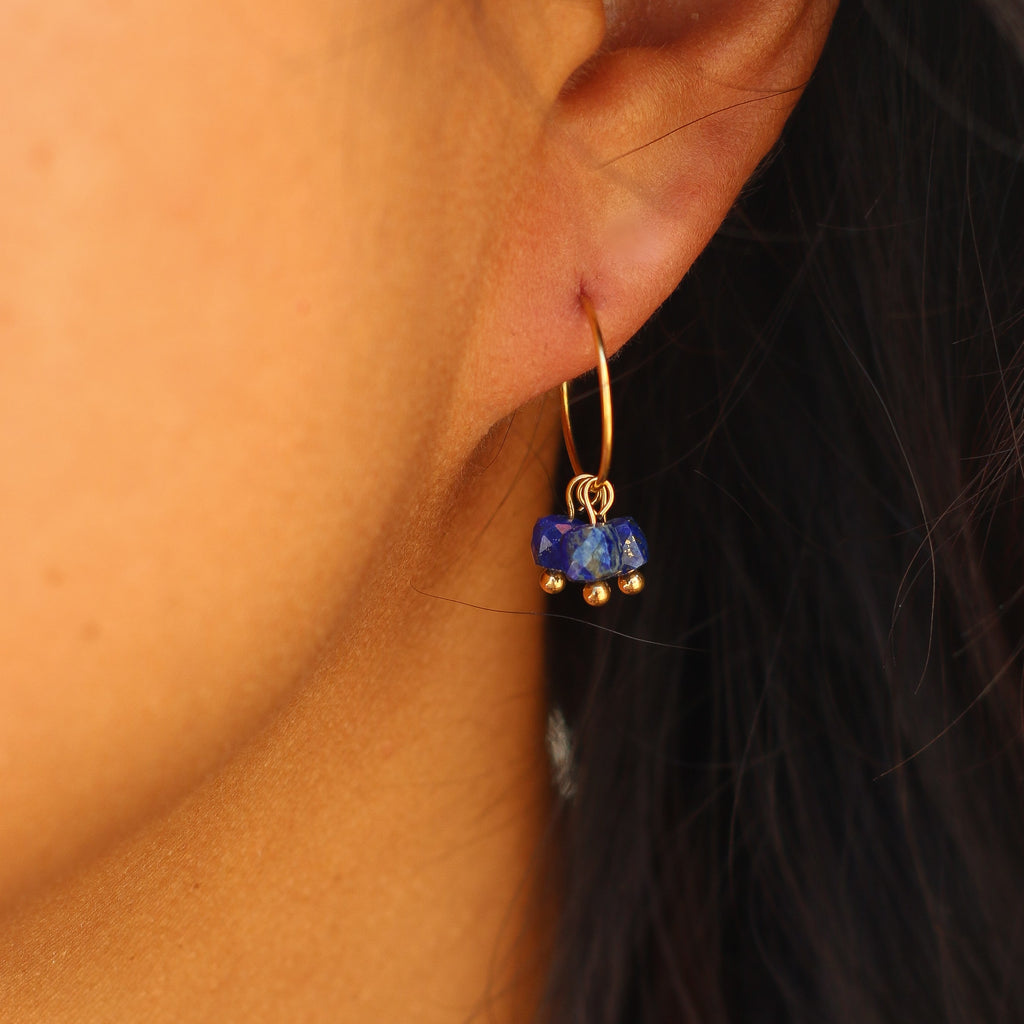 boucle créole lapis lazuli création paris