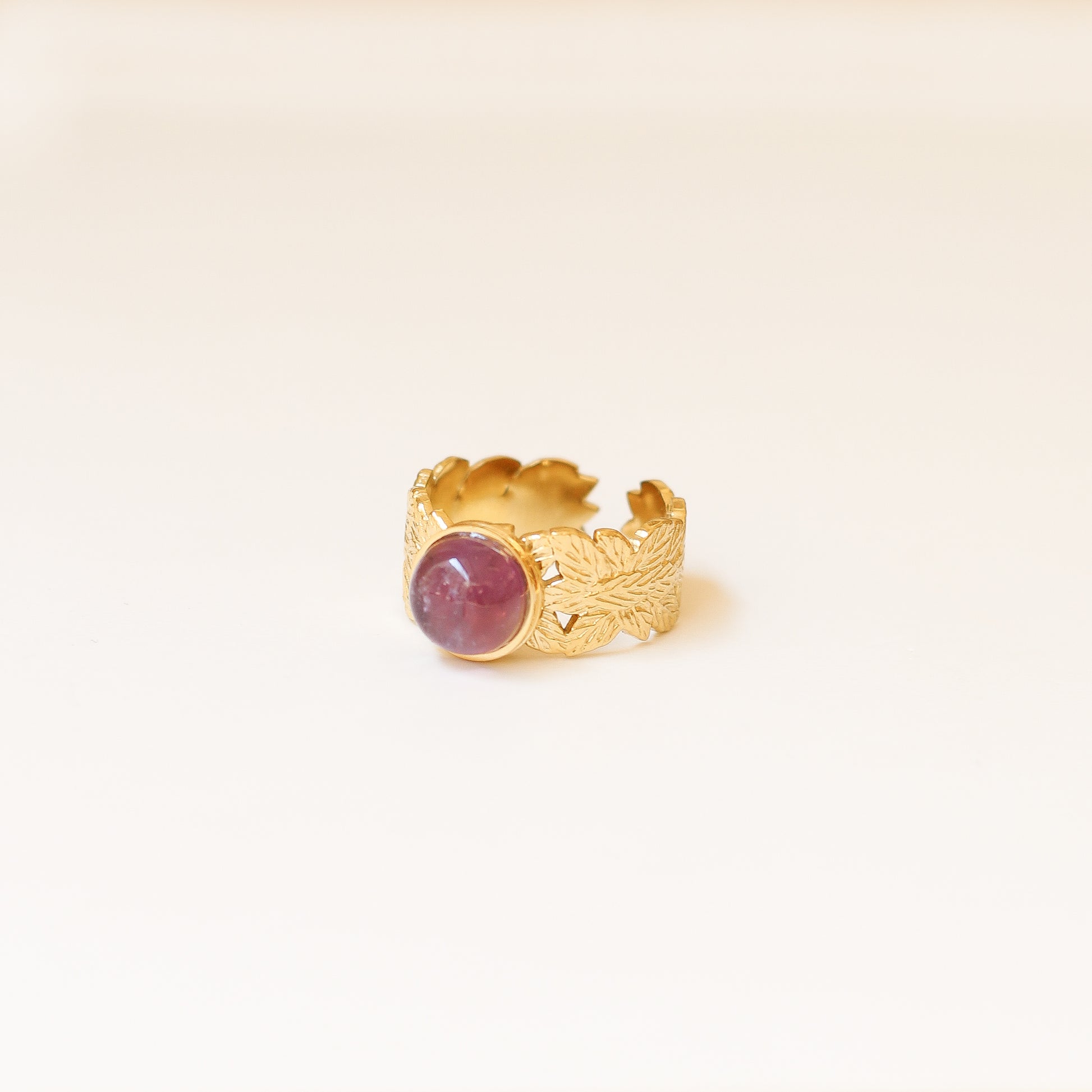Bague feuille Améthyste - Mahny Jewelry