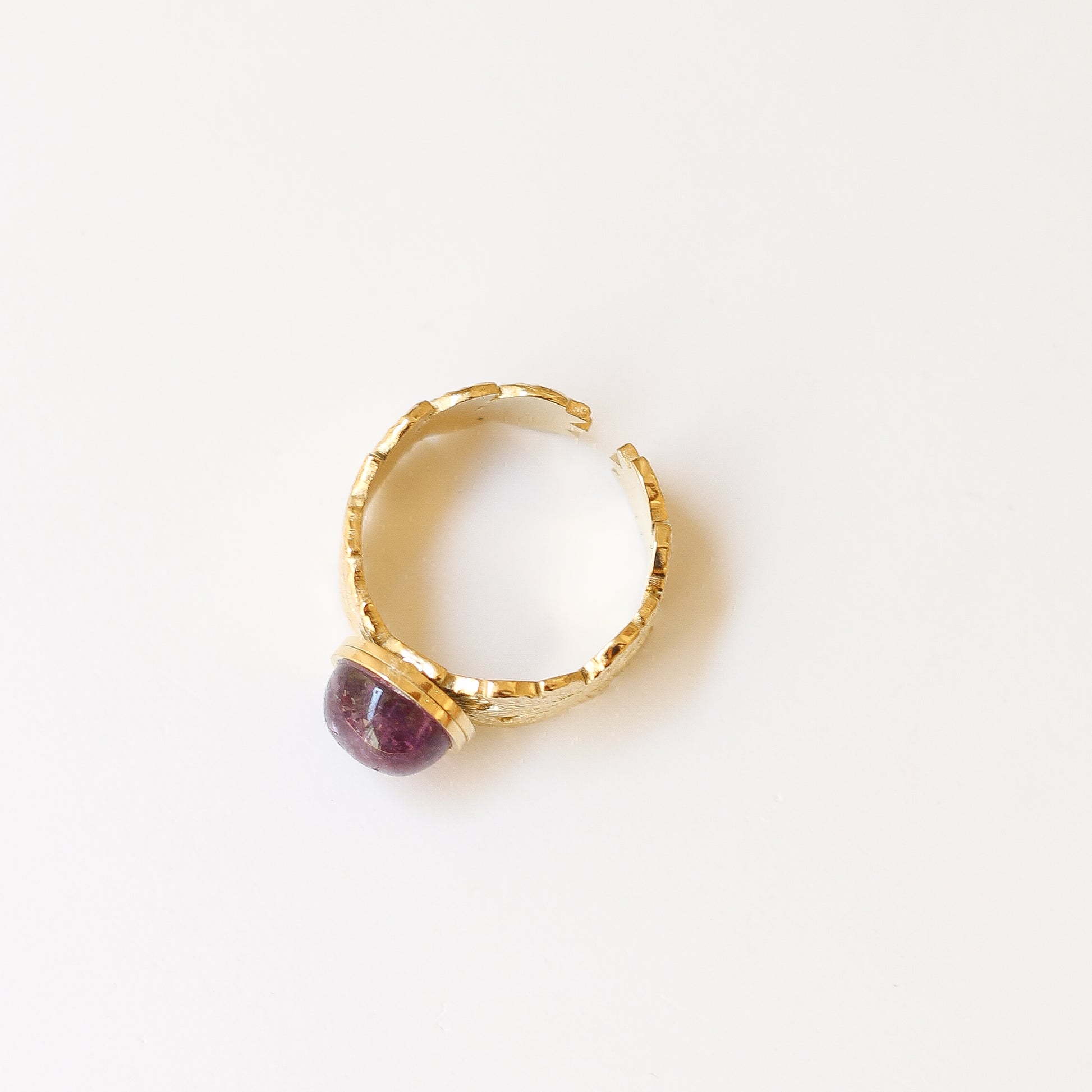 Bague feuille Améthyste - Mahny Jewelry