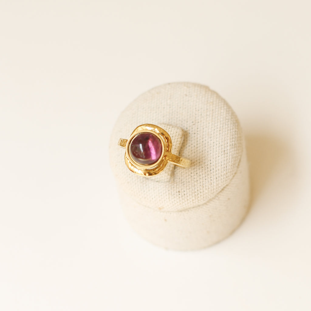 bague martelée améthyste violet bijou cadeau