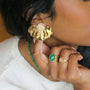 bague agate verte vague unique originale