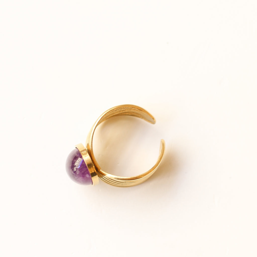 bague améthyste bijou violet bien être