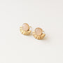 boucle quartz demi lune petite rose