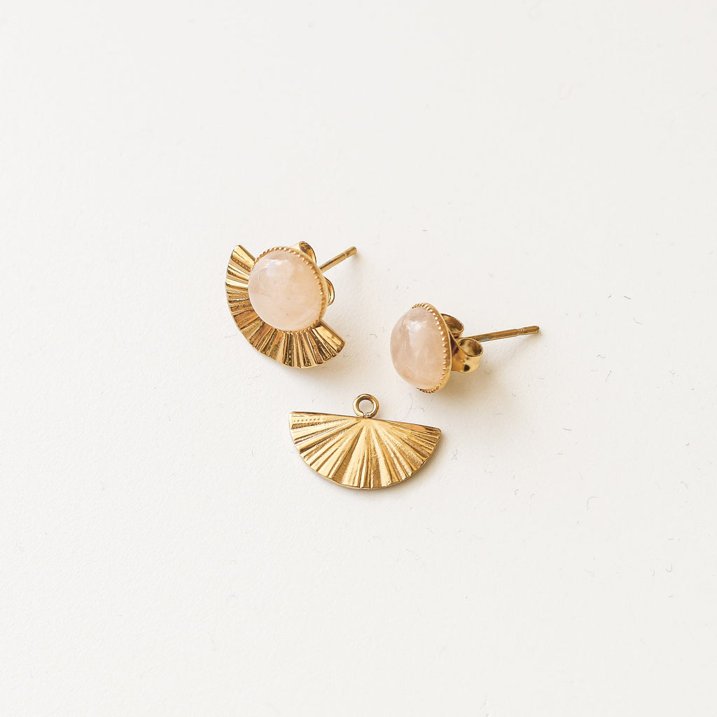 boucle quartz demi lune pampille interchangeable