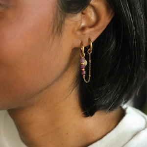 le cadeau parfait un duo de boucles créoles et Rubis