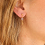 Boucles d'oreilles en améthyste lavande, création faite main.
