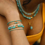 Bracelet en amazonite, hypoallergénique.