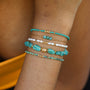 Bracelet en amazonite, pierre naturelle fine.
