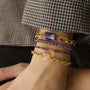 Bracelet Billie en Améthyste pierre fine naturelle de la sérénité