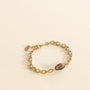 Bracelet monté en France en Chaîne et Quartz Fumé