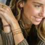 Bracelet Boules Dorées en acier inoxydable durable et waterproof