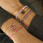 Bracelet en boules dorées en acier inoxydable durable et résistant