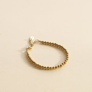 Bracelet Boules Dorées le bijou de la fête des mères 