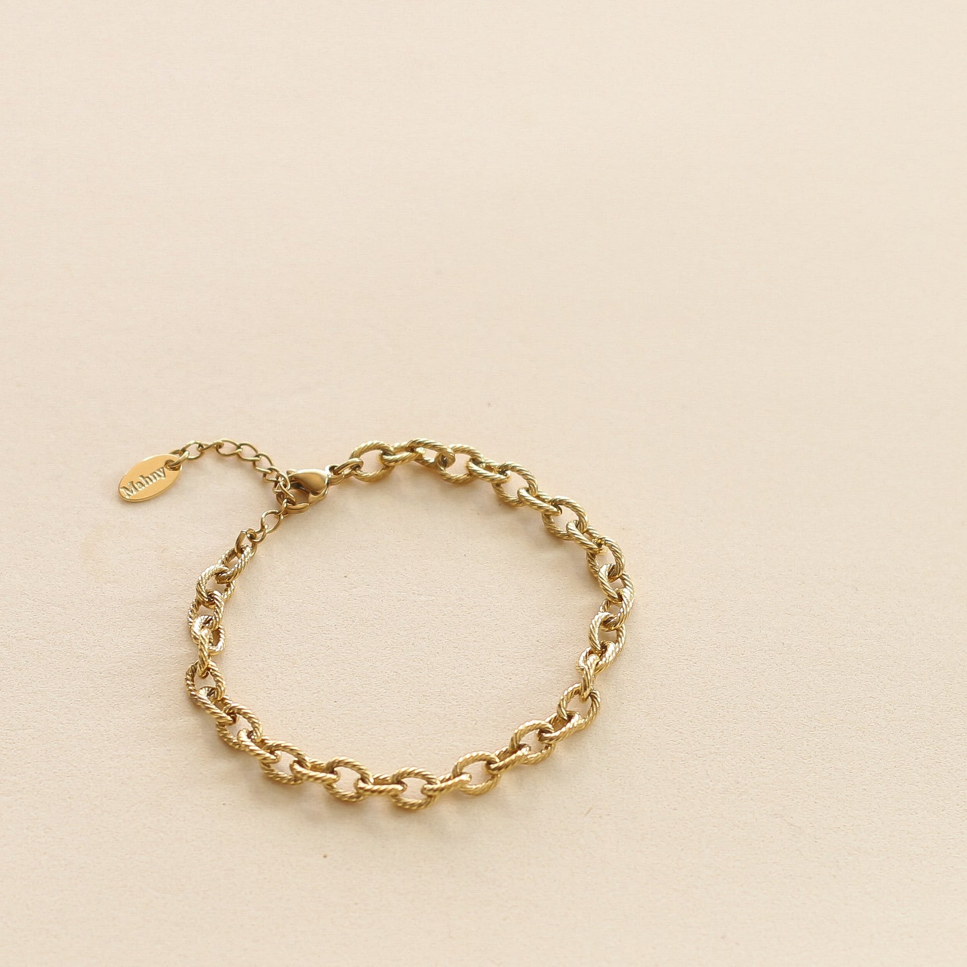 Bracelet Chaîne Cordage assemblé à la main en France