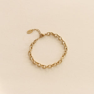 Bracelet Chaîne Cordage dorée 