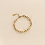 Bracelet Chaîne Cordage dorée 