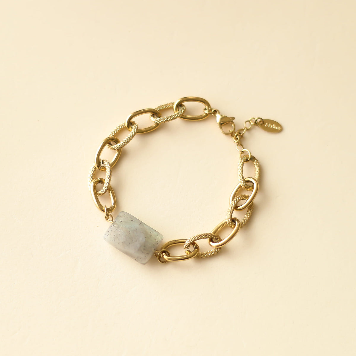 Bracelet Labradorite chaîne épaisse