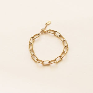 Bracelet Chaîne Trombone dorées