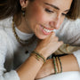 Bracelet perlé Grenat Vert le présent pour déclarer son amour