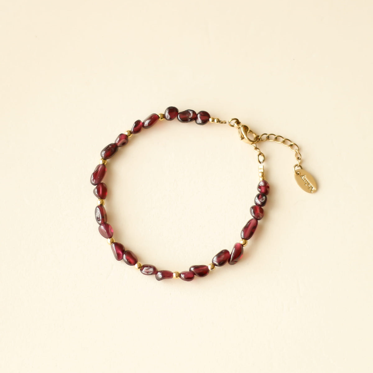Bracelet Grenat perlé