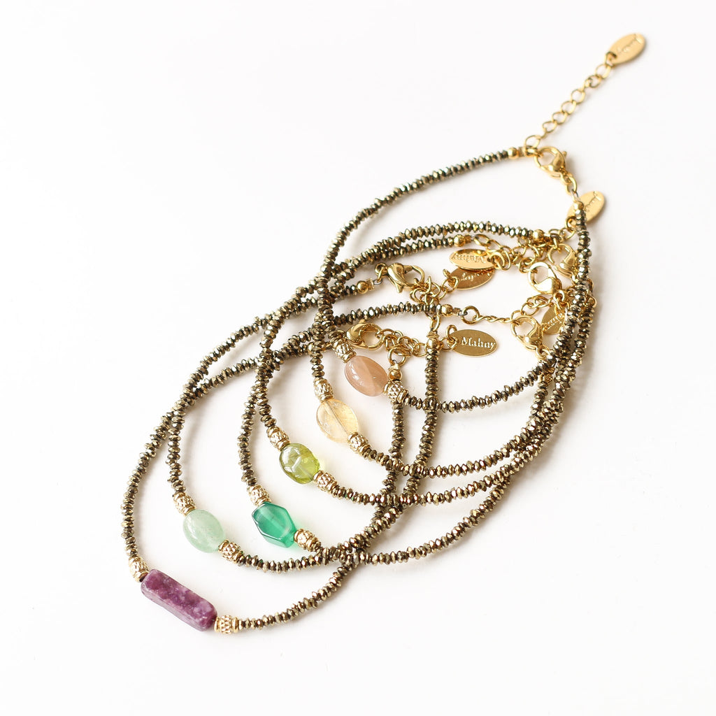 bracelet fait main pierre citrine