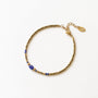 Bracelet Lapis Lazuli Hématite, création Mahny bijoux pierres semi-précieuses.