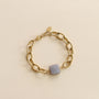 Bracelet Chaîne épaisse en acier inoxydable Labradorite