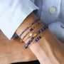 Bracelet perle d'eau douce fin, détail de la chaîne dorée, Mahny pierres assemblées main, Paris.