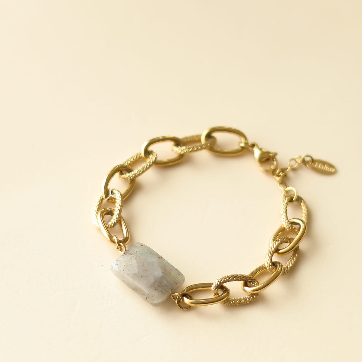 Bracelet Labradorite chaîne épaisse