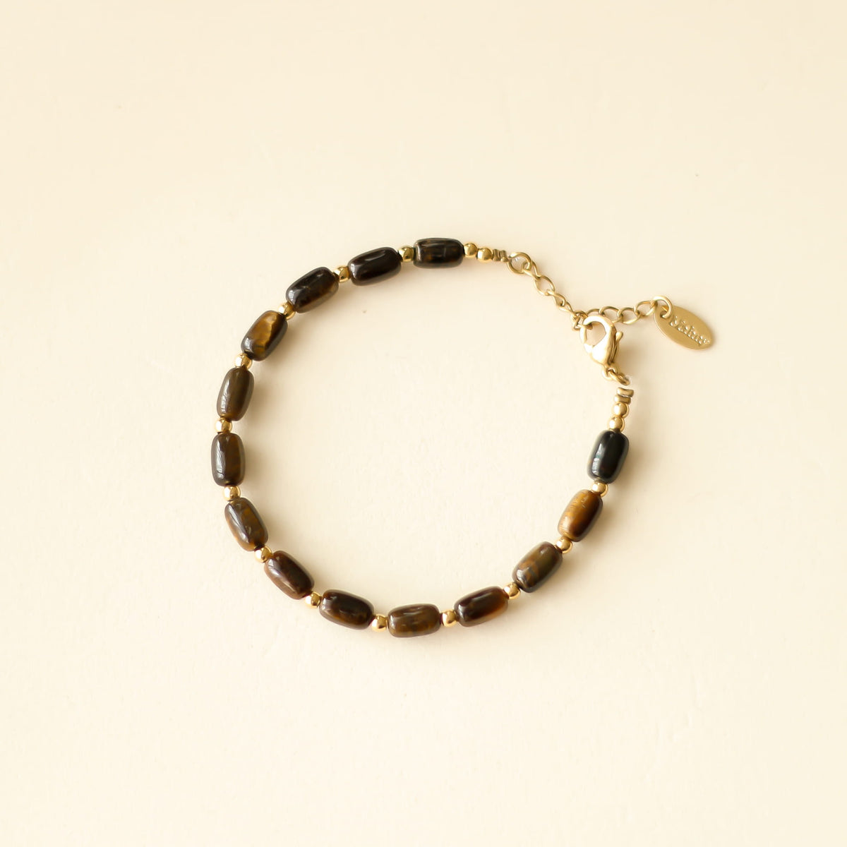Bracelet Œil de tigre perlé
