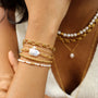 Bracelet en perle d'eau douce, création faite main.