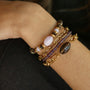 Bracelet Chaîne épaisse Quartz Fumé le bijou parfait pour elle