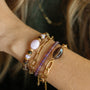 Bracelet Chaîne épaisse Quartz Fumé le cadeau pour femme tendance