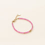 Bracelet perlé en Rubellite le cadeau parfait pour elle