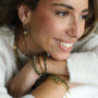 Bracelet perlé en Serpentine ronde le cadeau pour sa maman