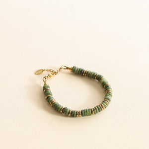 Bracelet en perles de Serpentine pierre fine naturelle