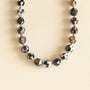 le collier pour elle, en perle d'Agate noire et feu