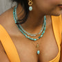 Collier en amazonite, création faite main.