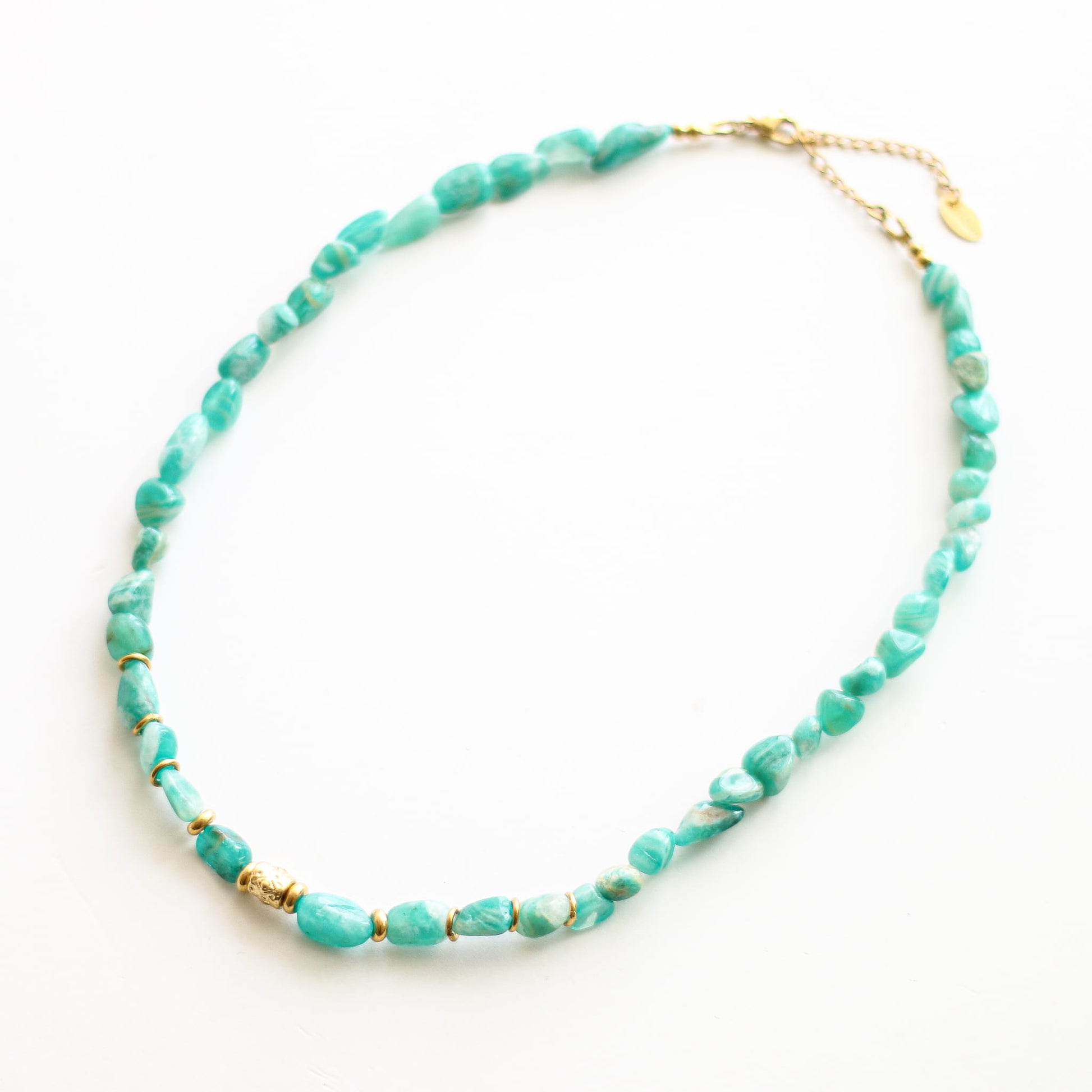 Collier en amazonite, bijou femme.
