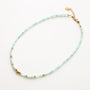 Collier en amazonite, pierre naturelle fine.